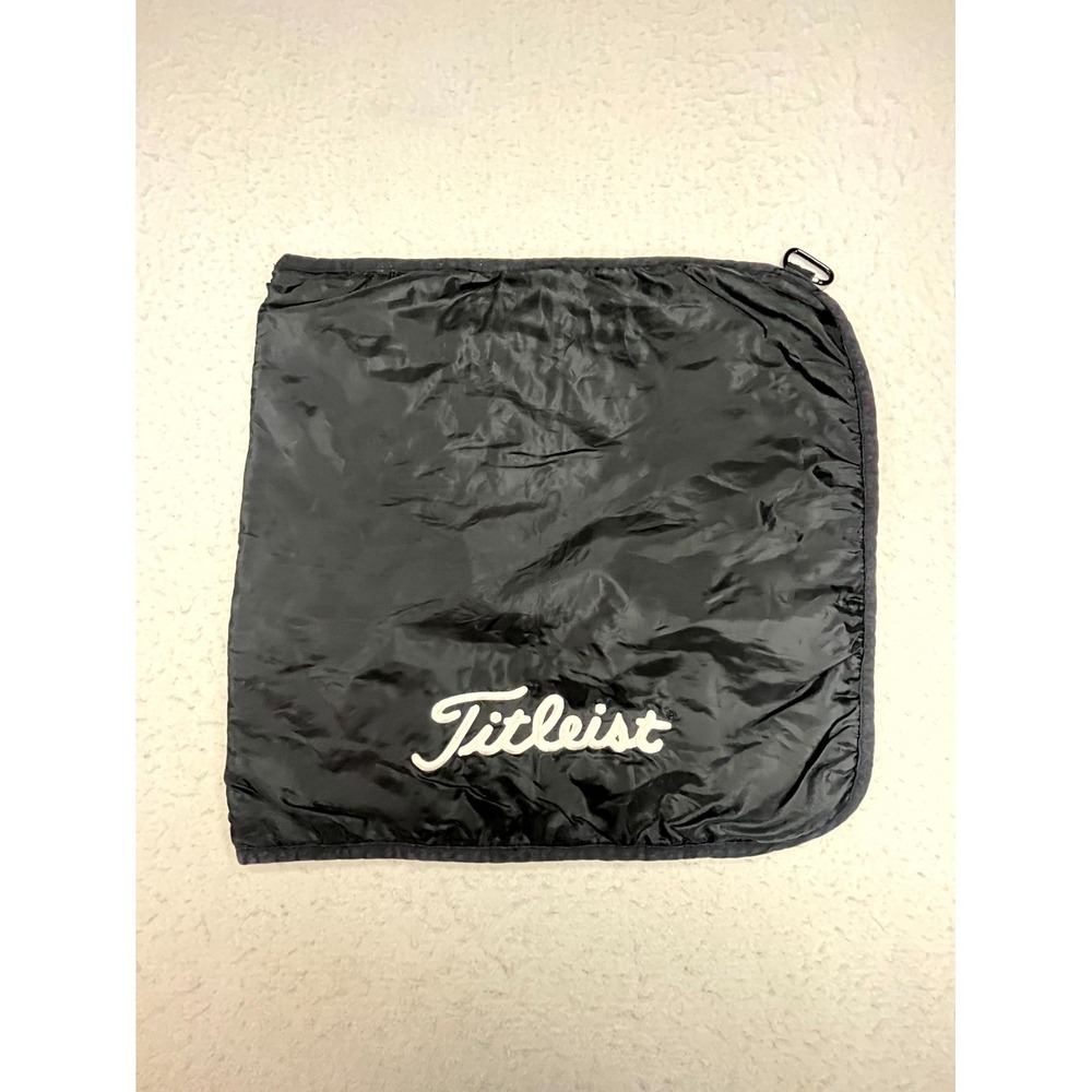 Titleist Golf Cart Seat Blanket Cover‎ Black Fleece Nylon Waterproof Non Slip